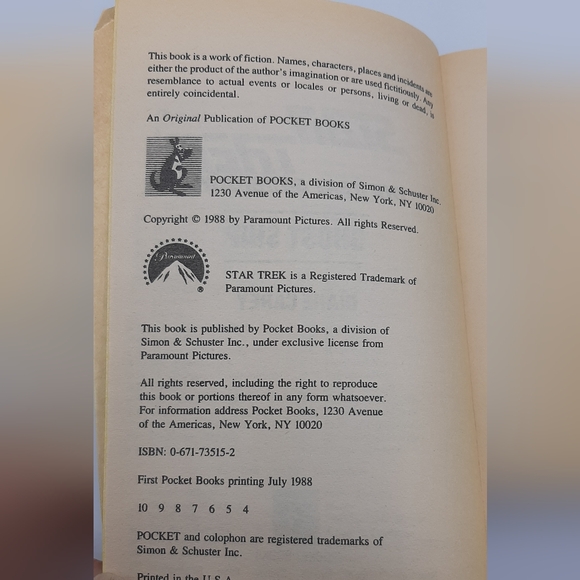 Star Trek The Next Generation: Ghost Ship # 1 by Diane Carey Paperback Novel - Picture 5 of 6